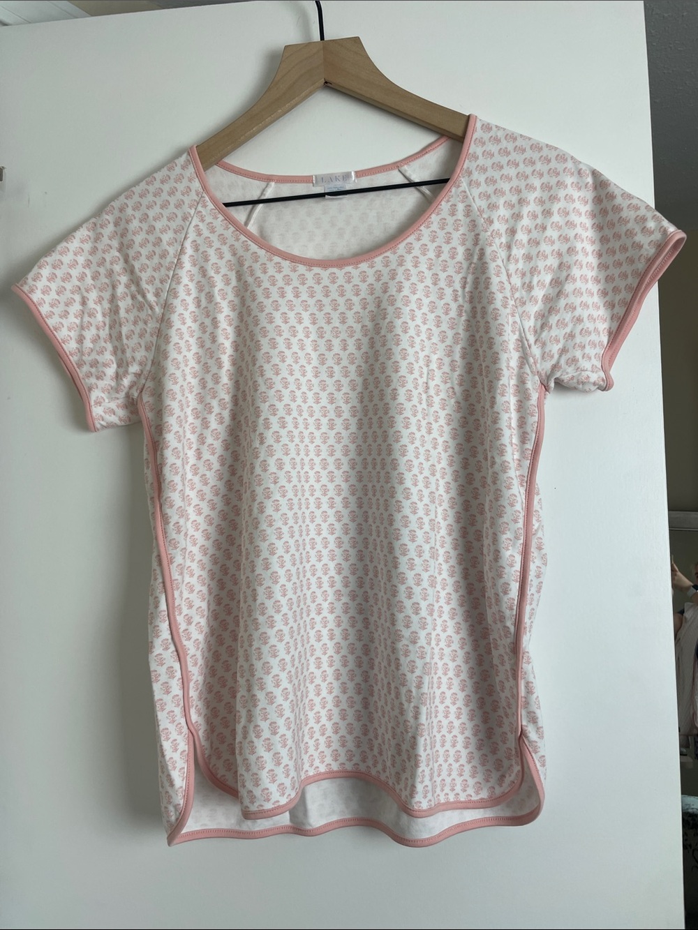 LAKE Women’s Pink Patterned Cotton Pajama Set - Brand - Picture 2 of 8